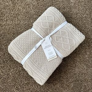Boll & Branch Aran Knit Throw Blanket